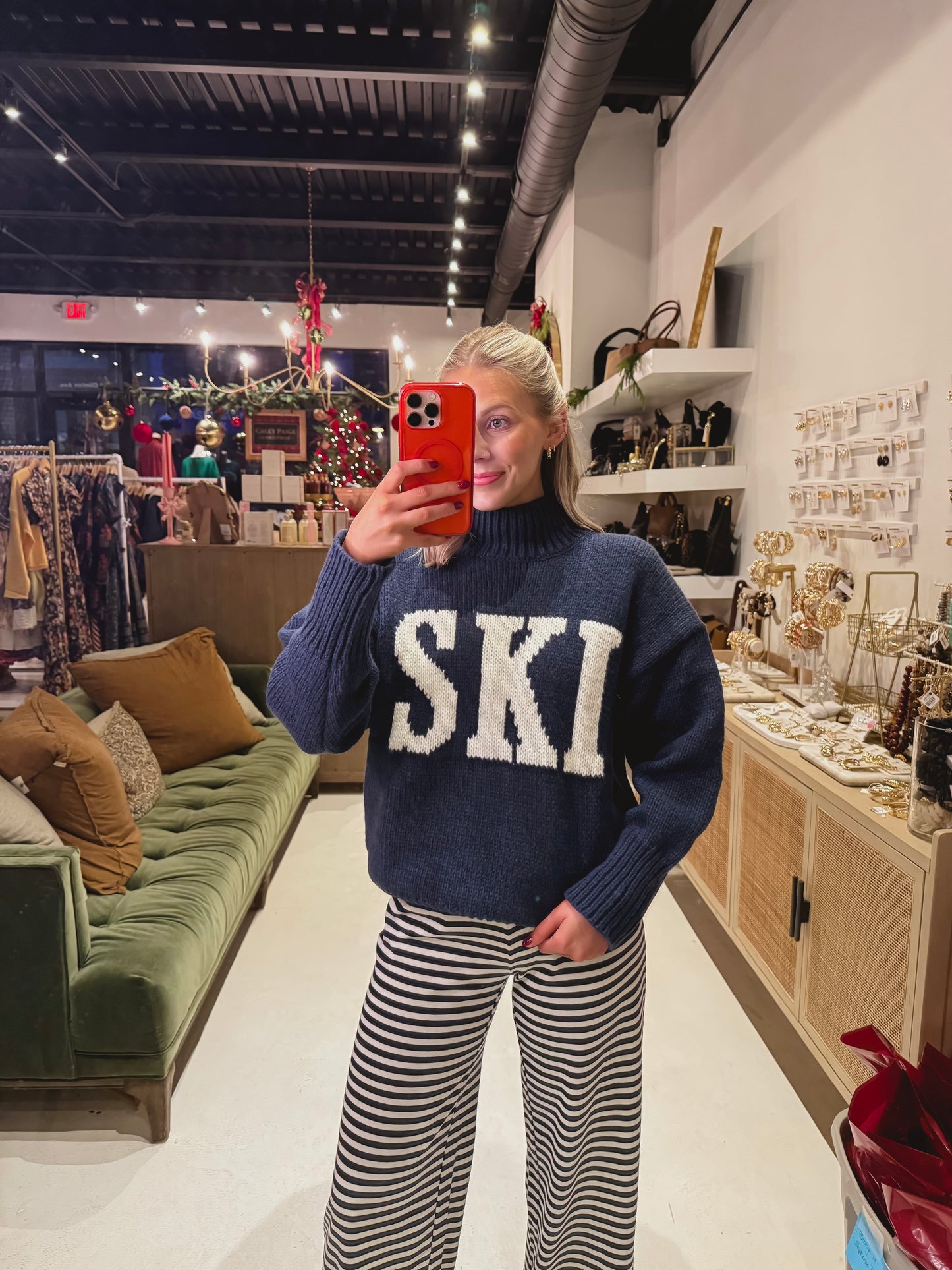 Navy SKI Sweater