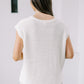 The Michelle Sweater Vest in Off White