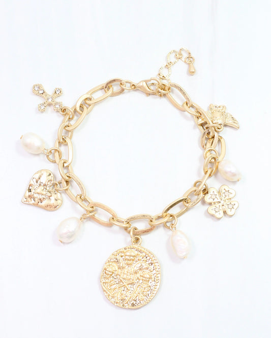 McCormick Charm Bracelet Worn Gold