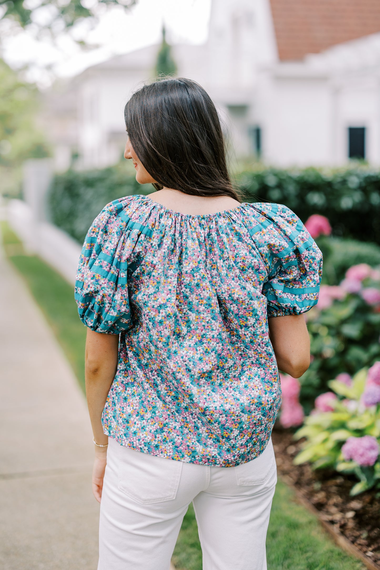 The Olive Floral Top