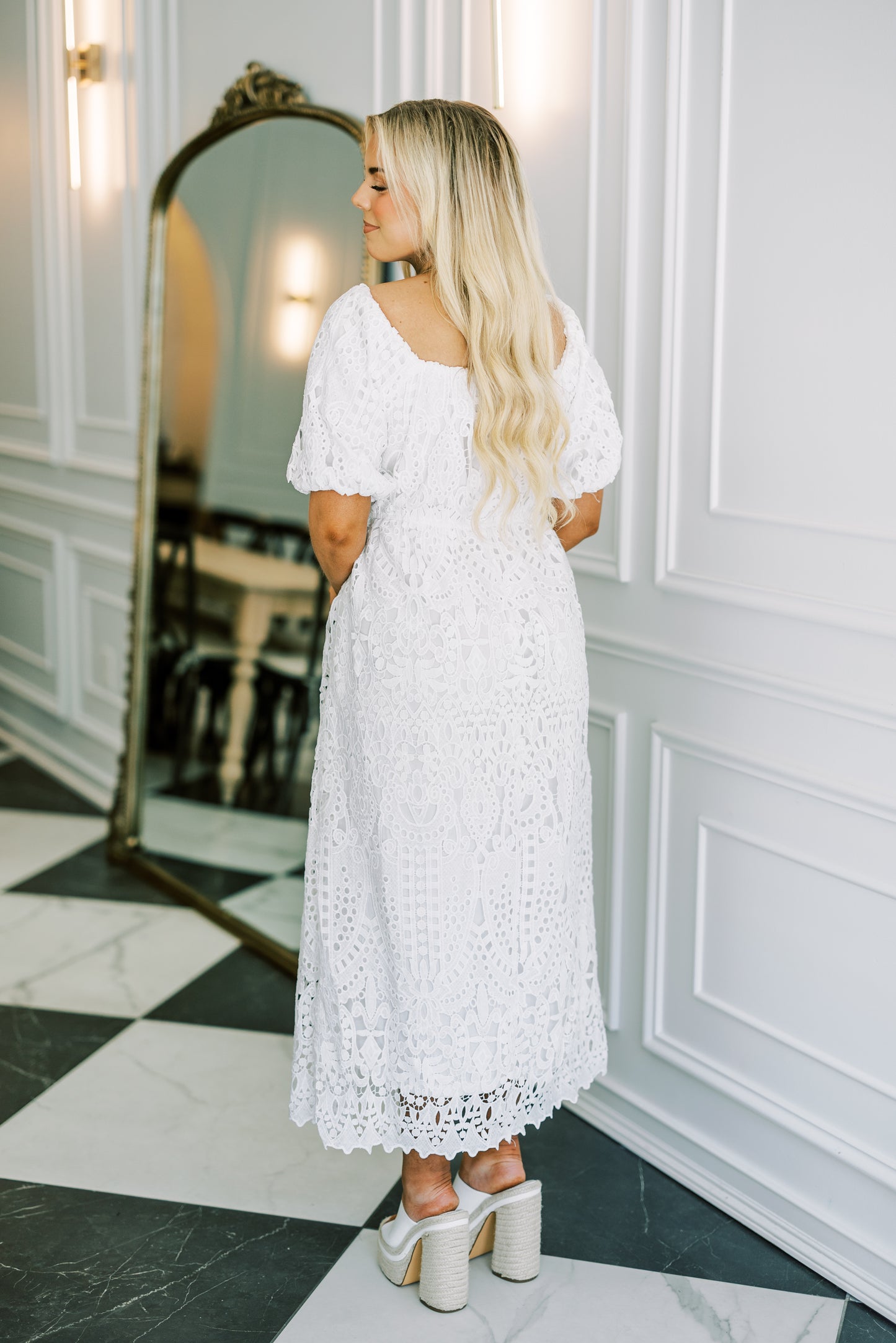 The Cordelia Dress in White