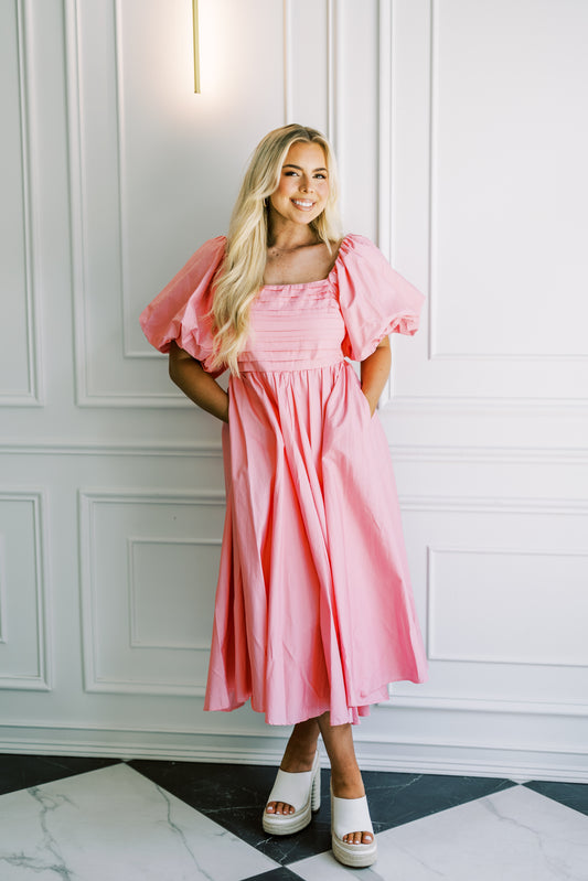 The Athens Dress in Pink