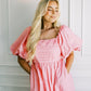 The Athens Dress in Pink