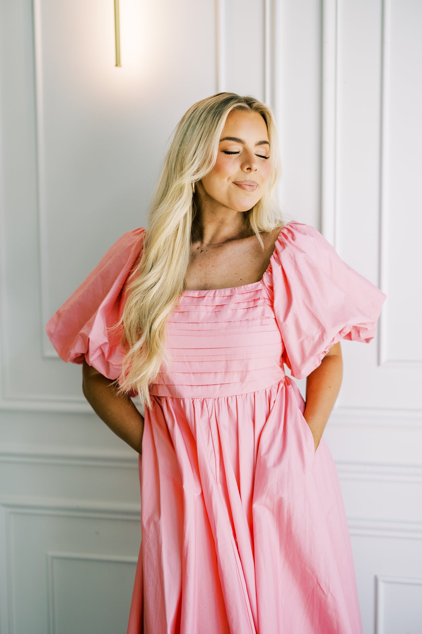 The Athens Dress in Pink