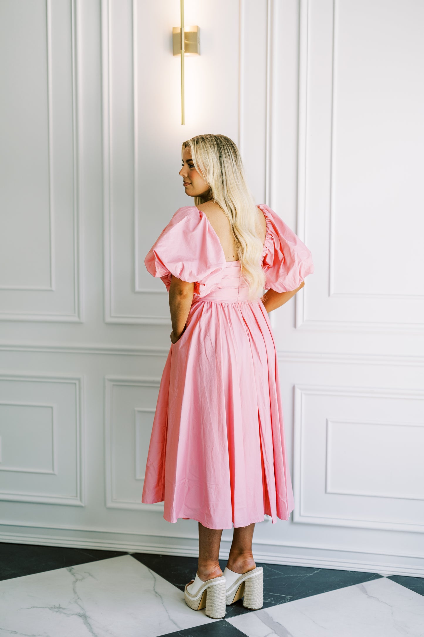 The Athens Dress in Pink