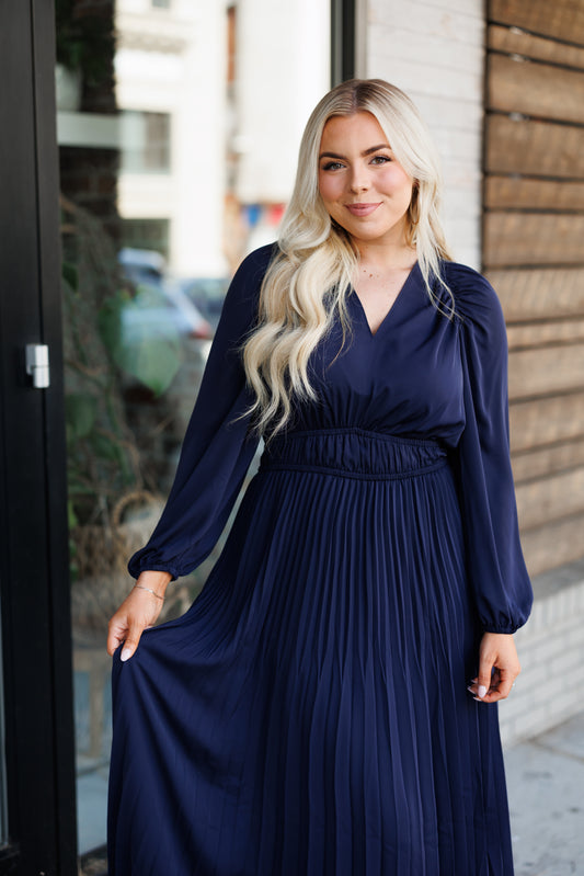 The Sophia Dress in Navy