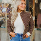 The Georgia Quilted Jacket in Brown