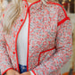 The Georgia Quilted Jacket in Red