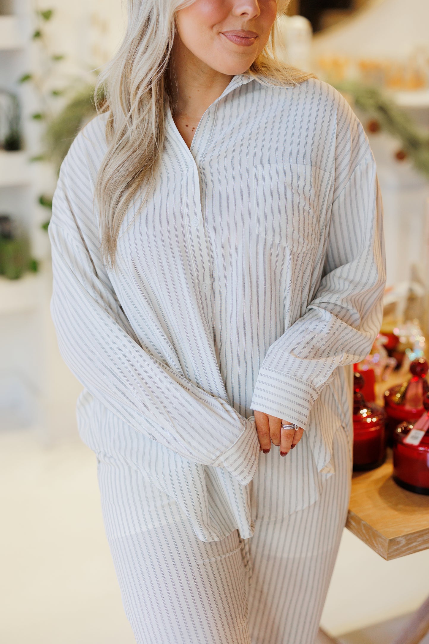 Striped Pajama Set