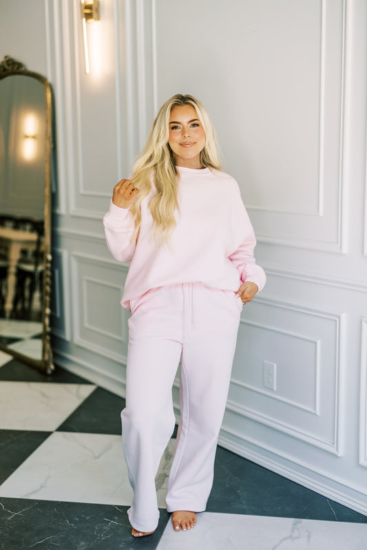 The Caley Sweatpants in Light Pink