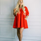 The Sherri Mini Dress in Red