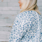 The Gisselle Blue Floral Quilted Jacket