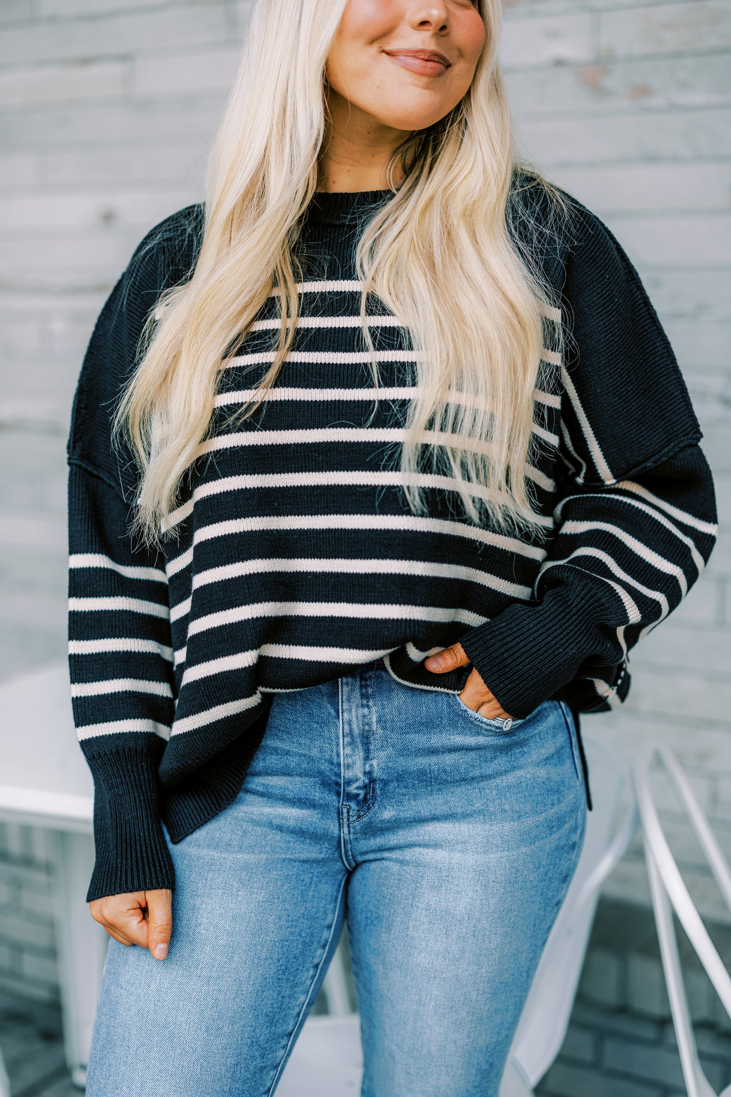 The Allegra Sweater in Black