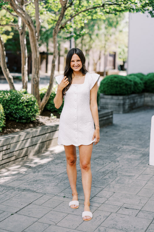The Celeste Quilted Mini Dress