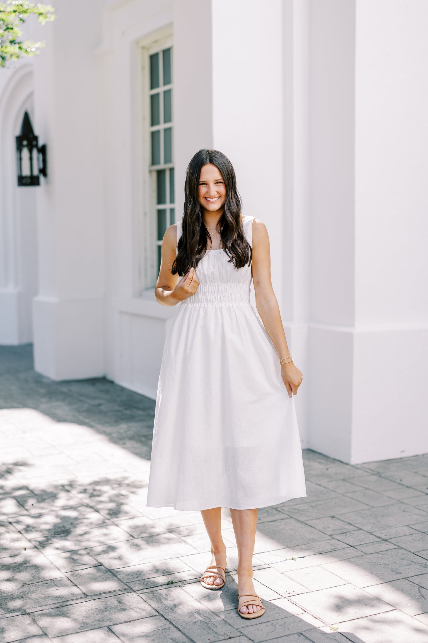 The Harper Dress in White