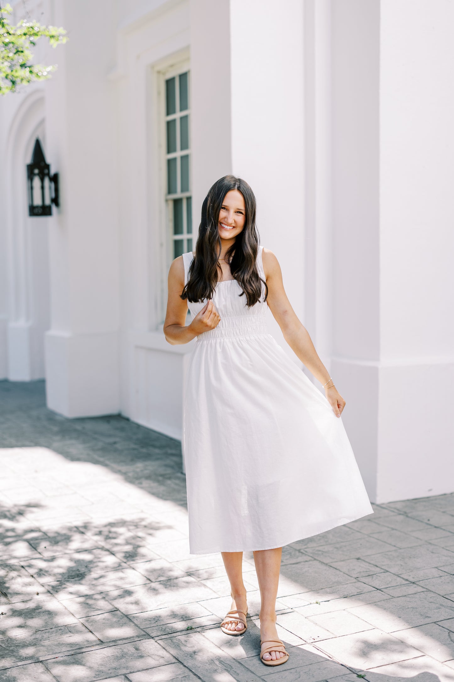 The Harper Dress in White