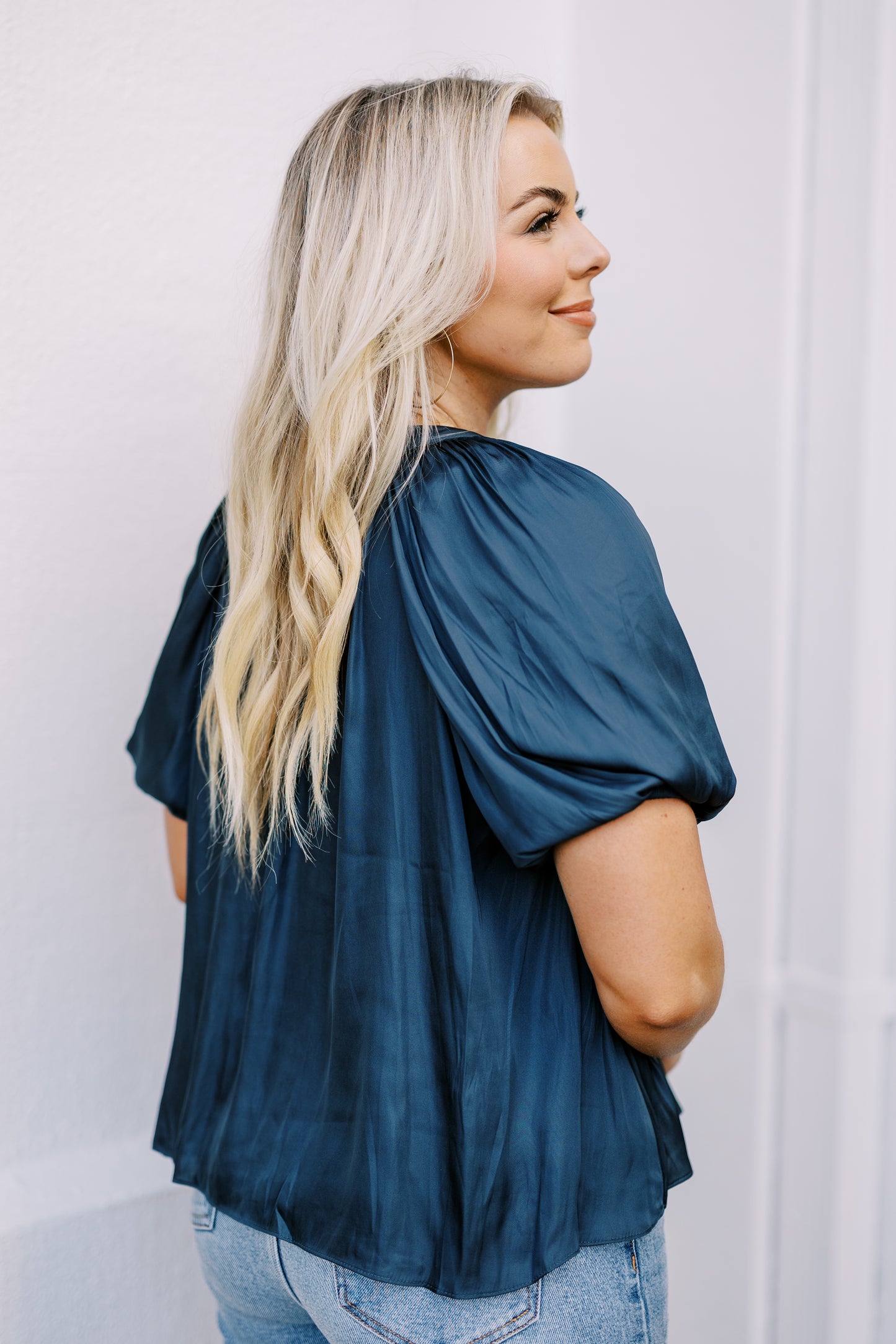 The Ruby Top in Slate Navy