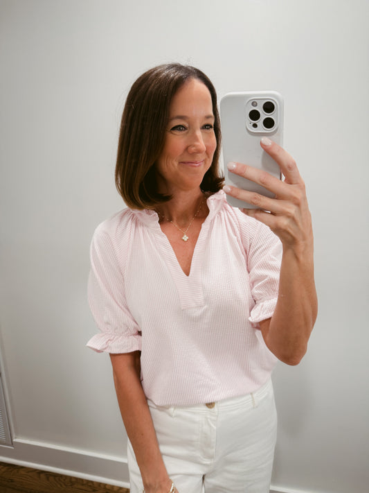 The Blush Textured Top