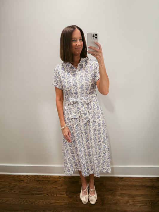 The Blue Meadow Shirt Dress