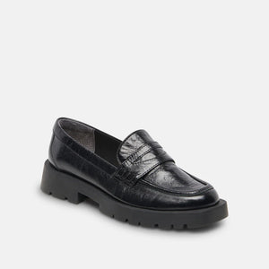 Dolce Vita Elias Flats in Onyx Crinkle Patent