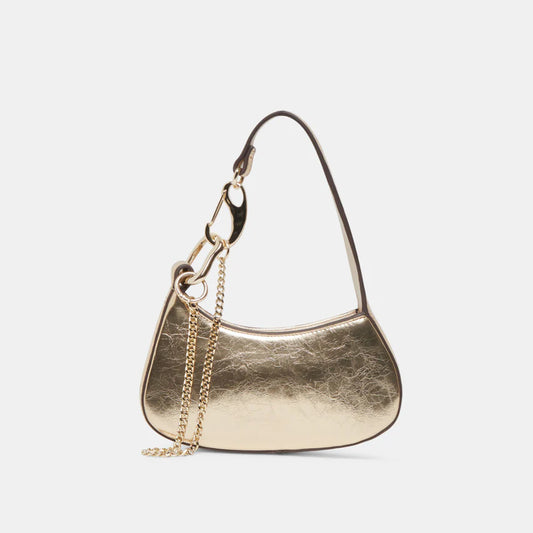 The Silvie Shoulder Bag in Gold