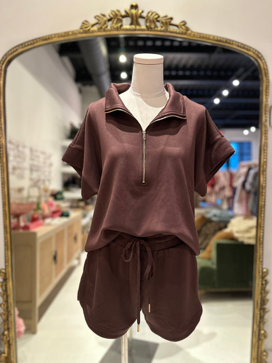 The Toffee Cozy Set Shorts