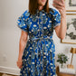 Marigold Bloom Midi Dress