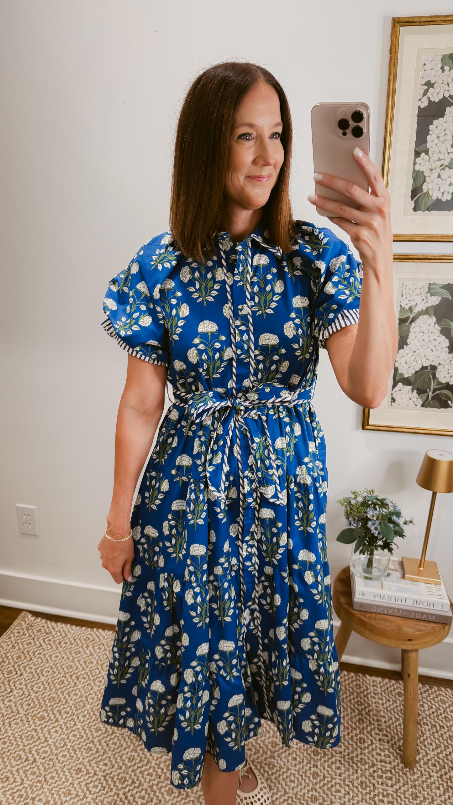 Marigold Bloom Midi Dress