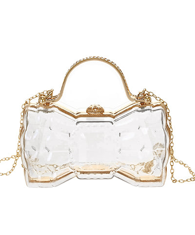 Clear Bow Purse