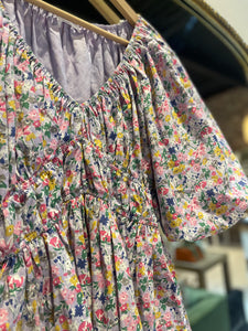 The Anna Floral Puff Sleeve Babydoll Dress