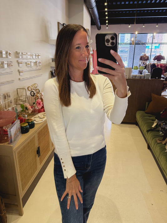 The Button Sleeve Top