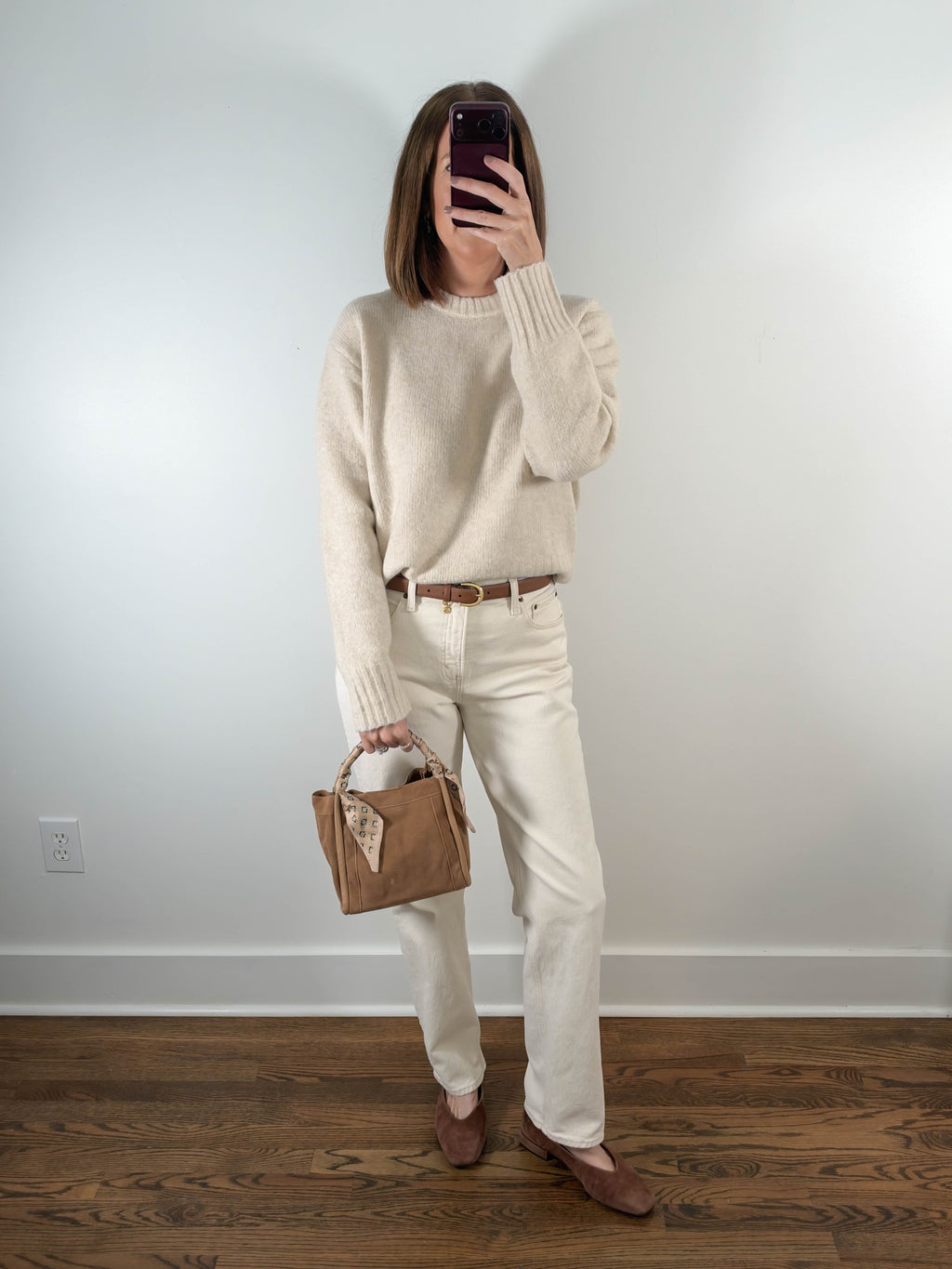 The Mable Sweater in Cream