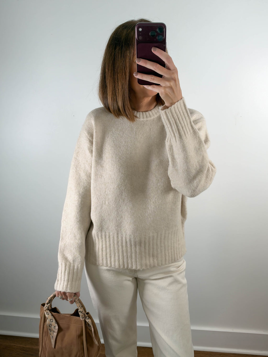 The Mable Sweater in Cream