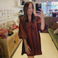 The Bourdeaux Balloon Sleeve Swing Dress