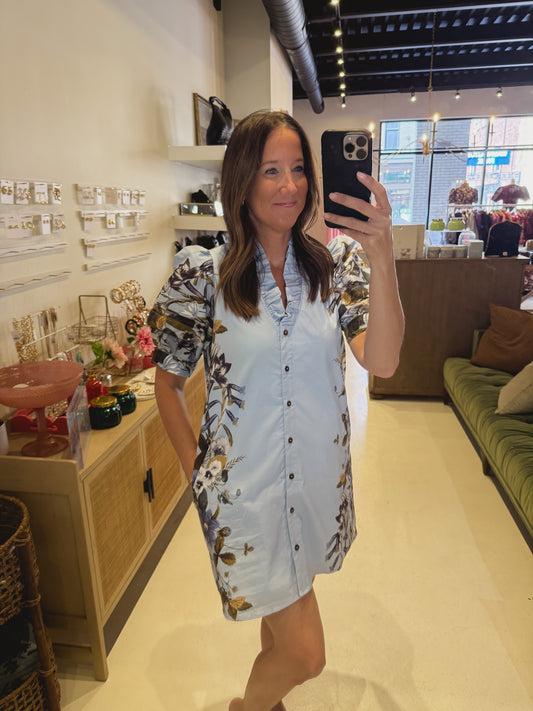 The Botanical Button Dress