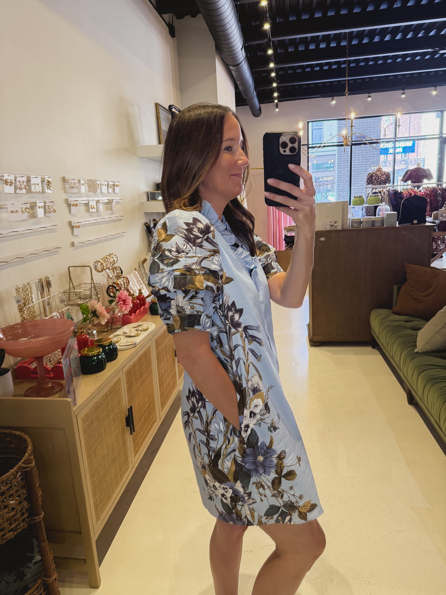 The Botanical Button Dress
