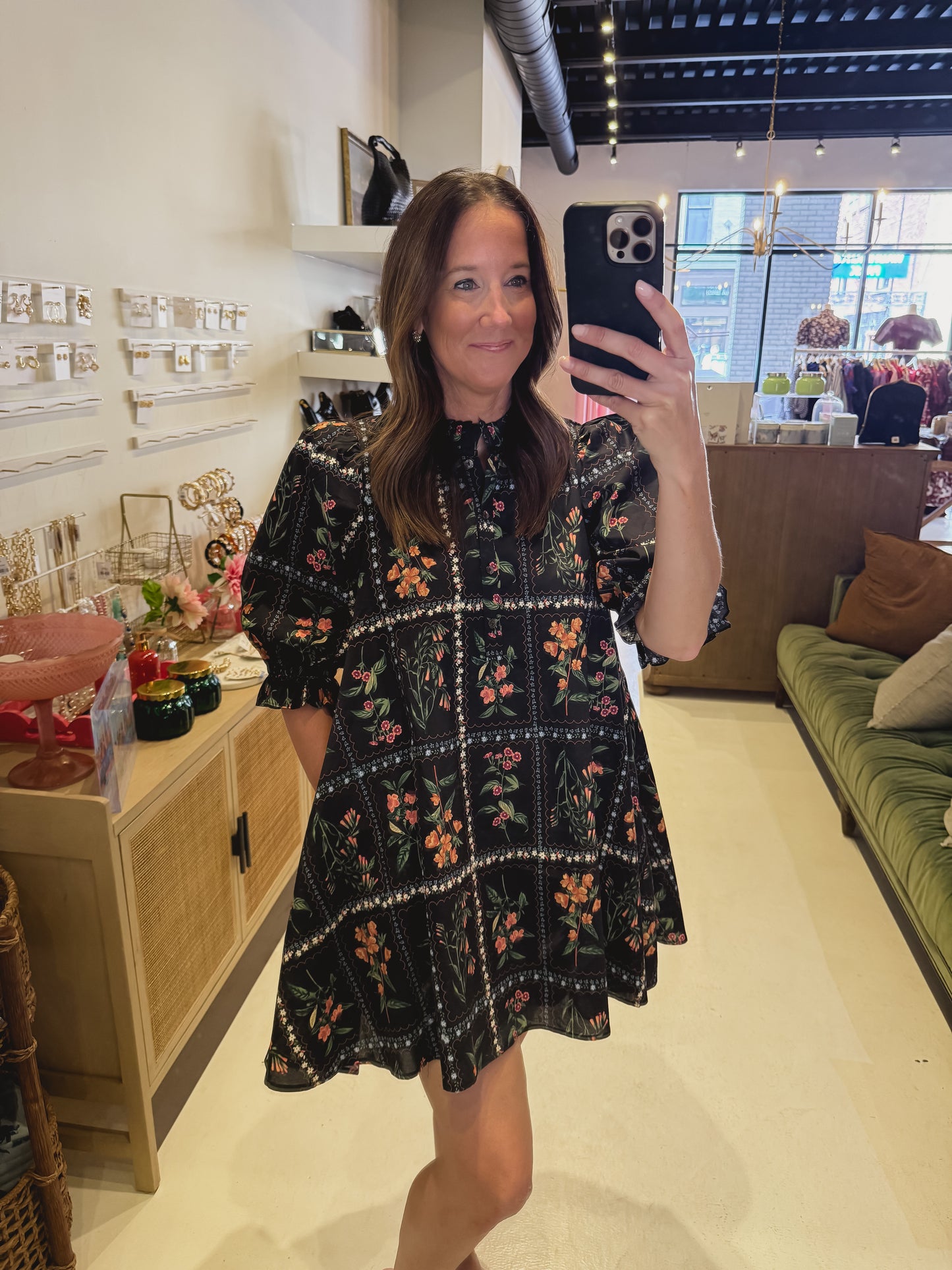 The Midnight Meadow Tapestry Dress