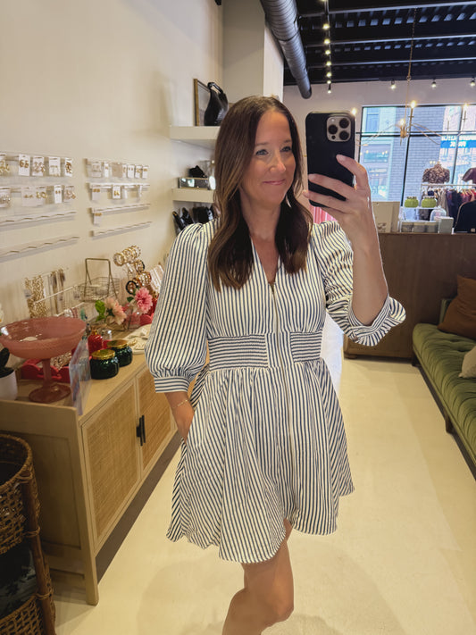 The Nantucket Striped Day Dress