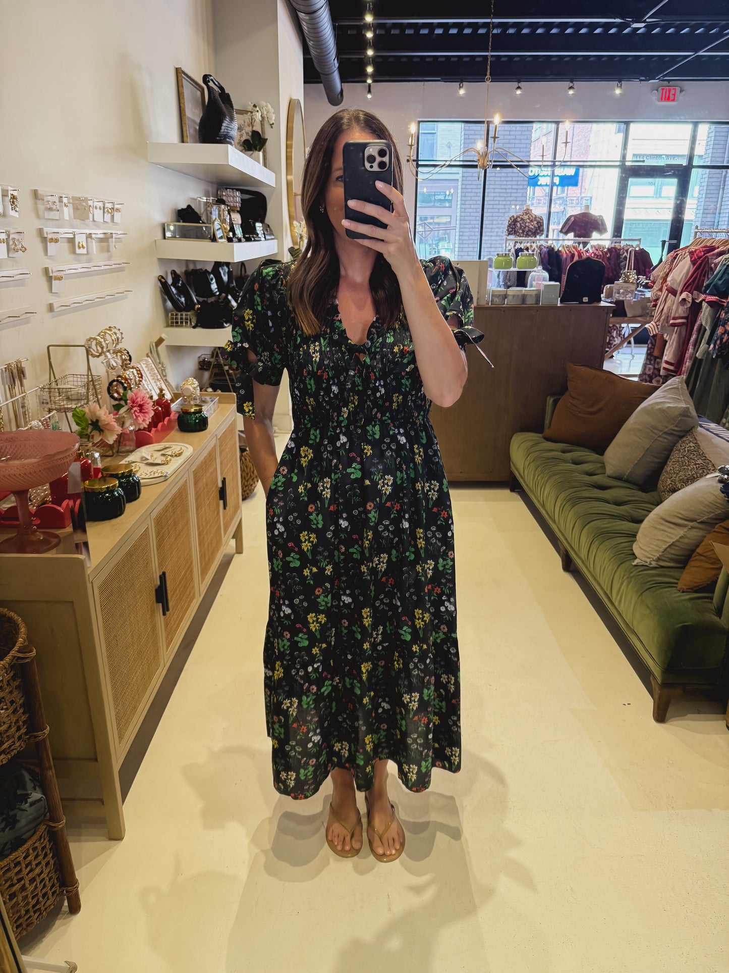 The Midnight Floral Dress