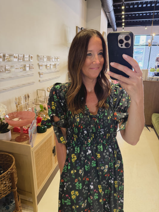 The Midnight Floral Dress