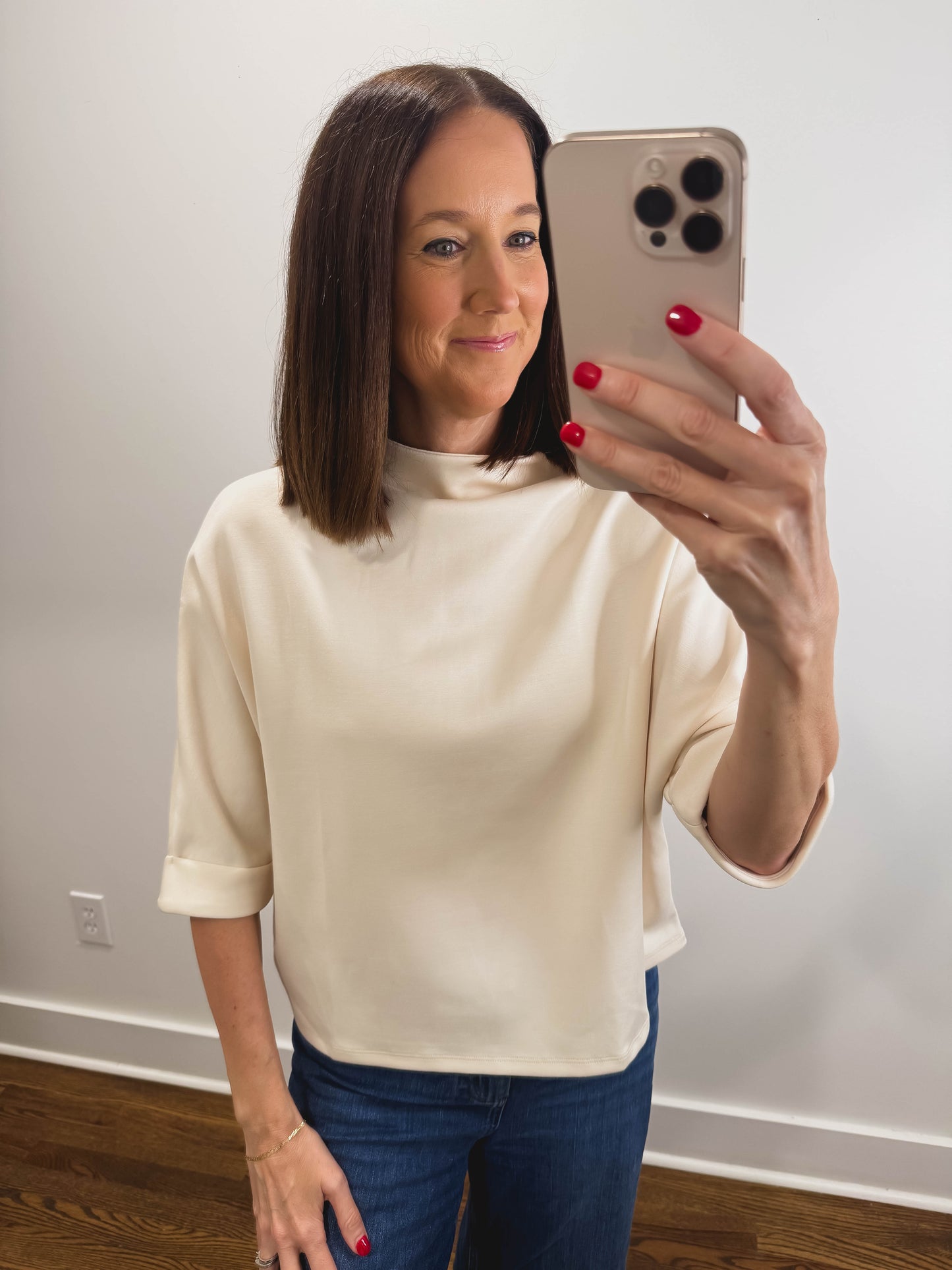 The Hazel Grove Top in Cream