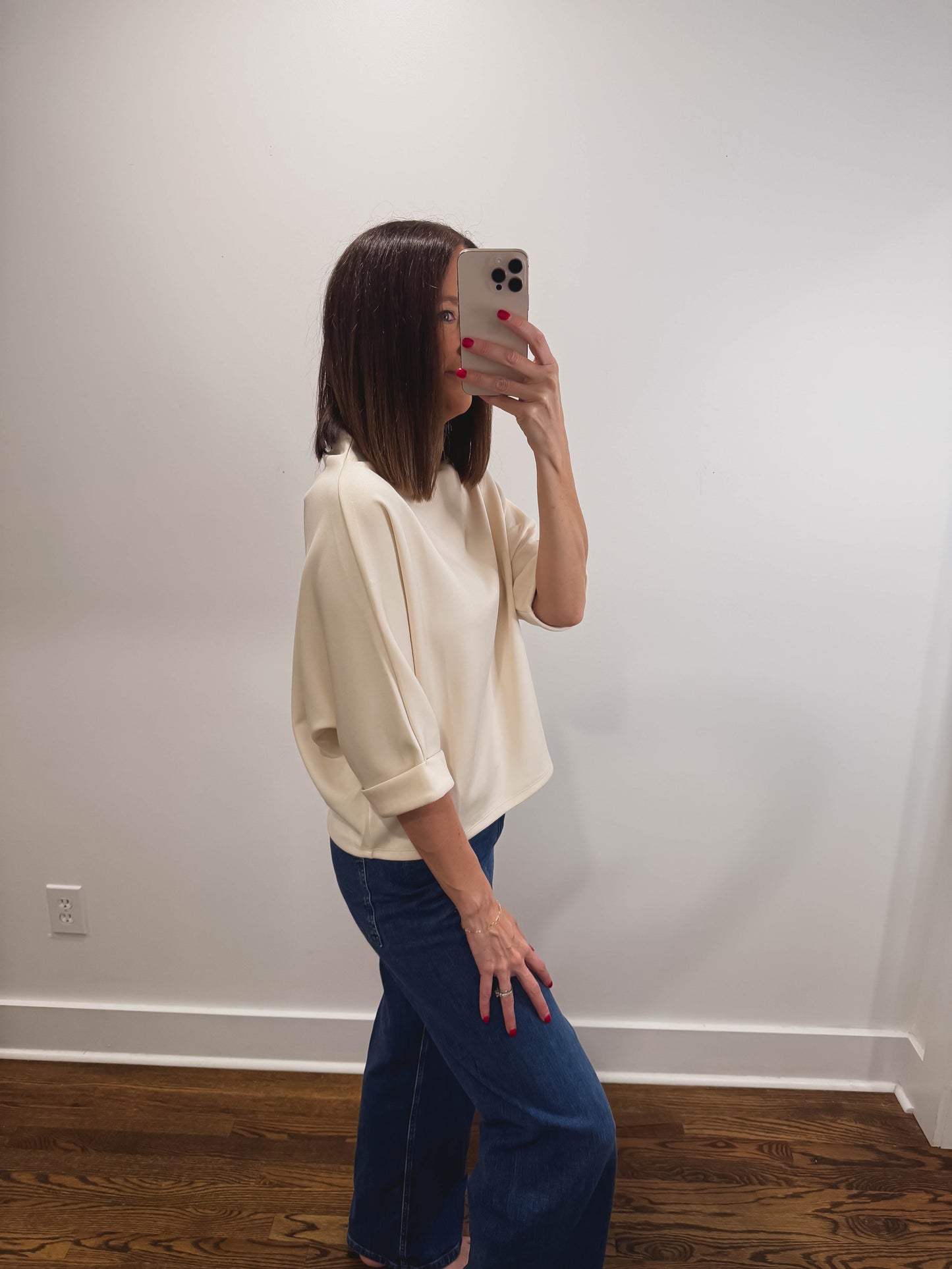 The Hazel Grove Top in Cream