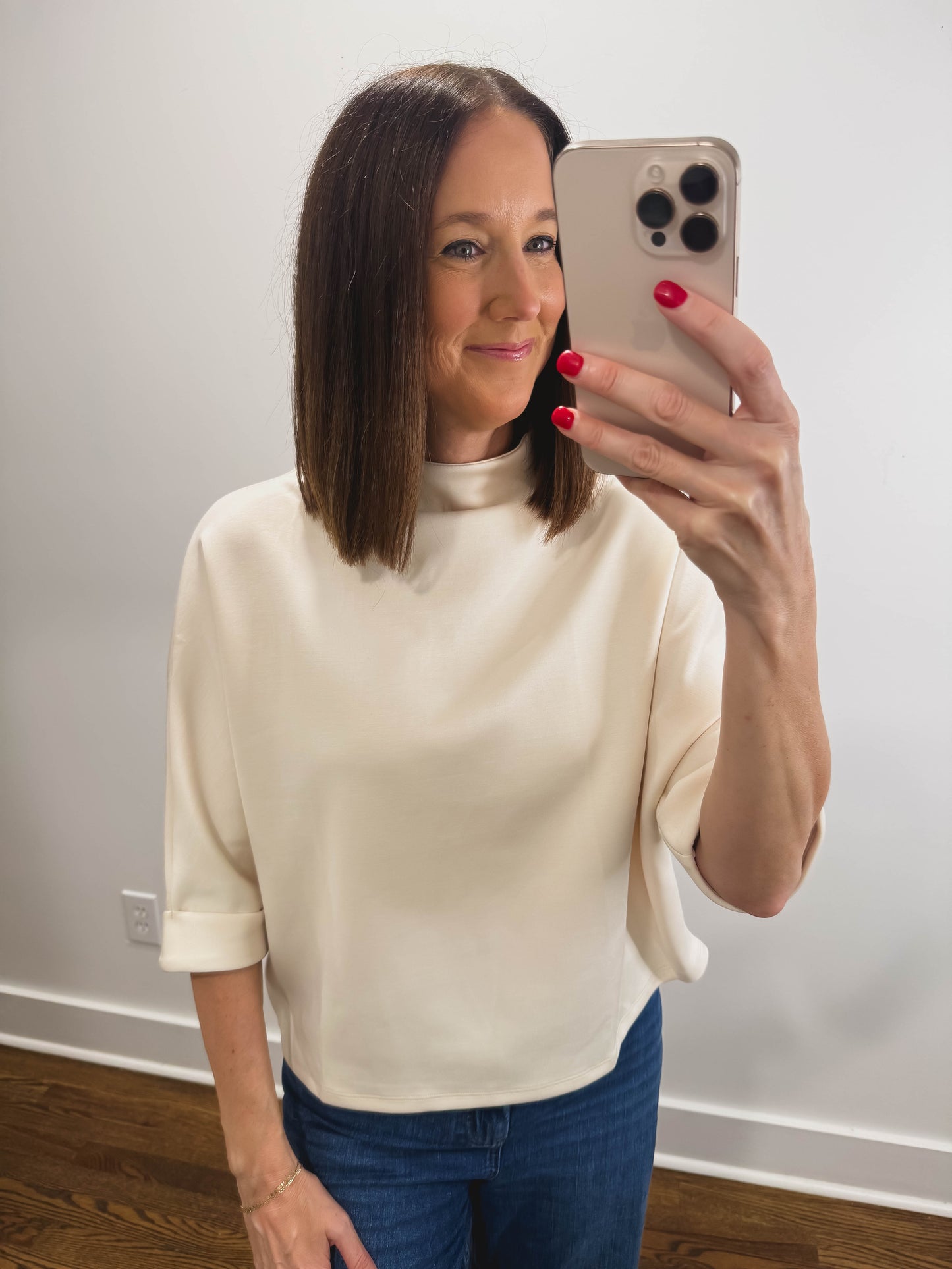 The Hazel Grove Top in Cream