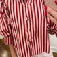 The Raspberry Stripe Top