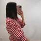The Raspberry Stripe Top