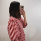 The Raspberry Stripe Top