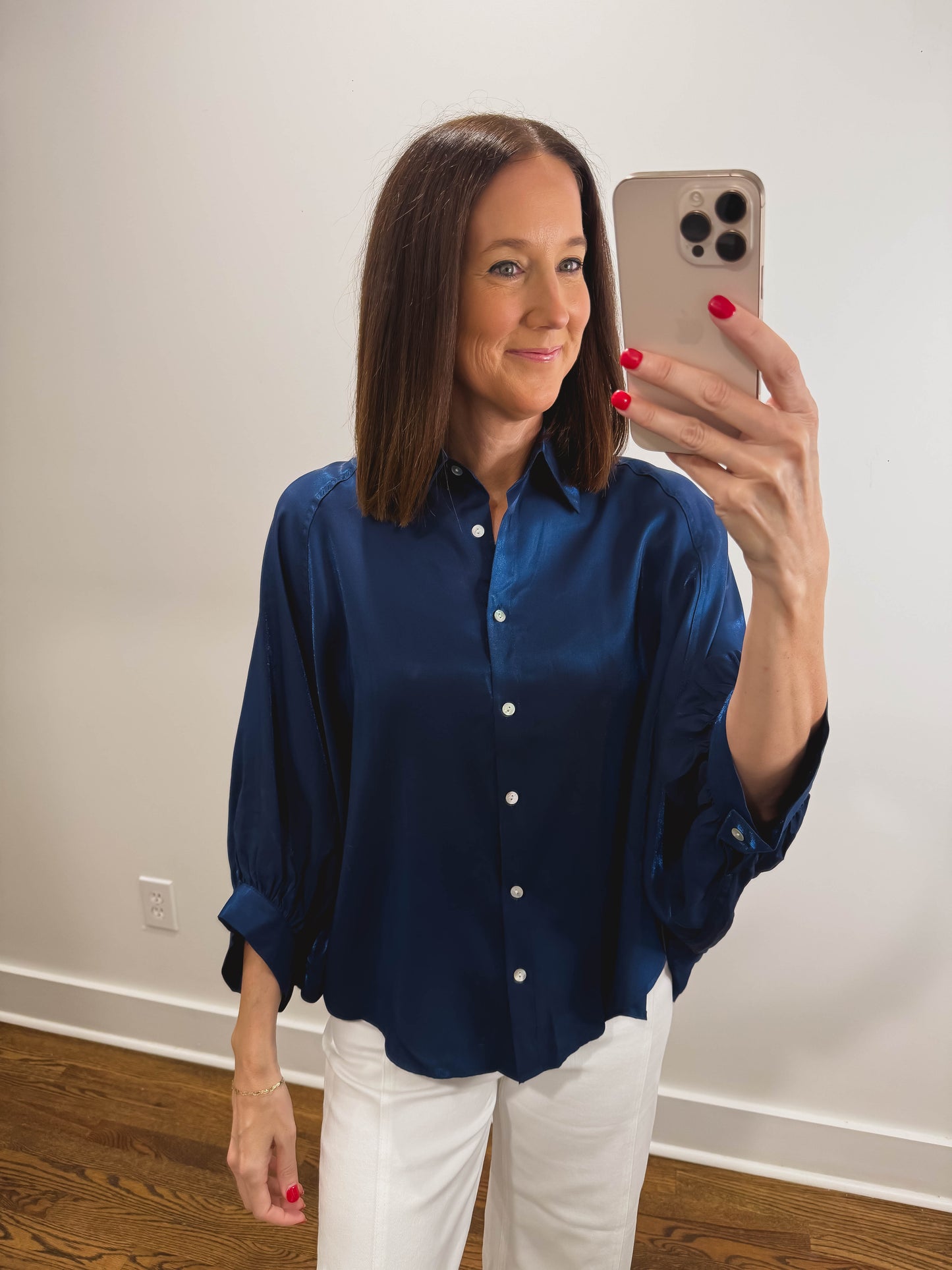 The Golden Hour Blouse in Blue