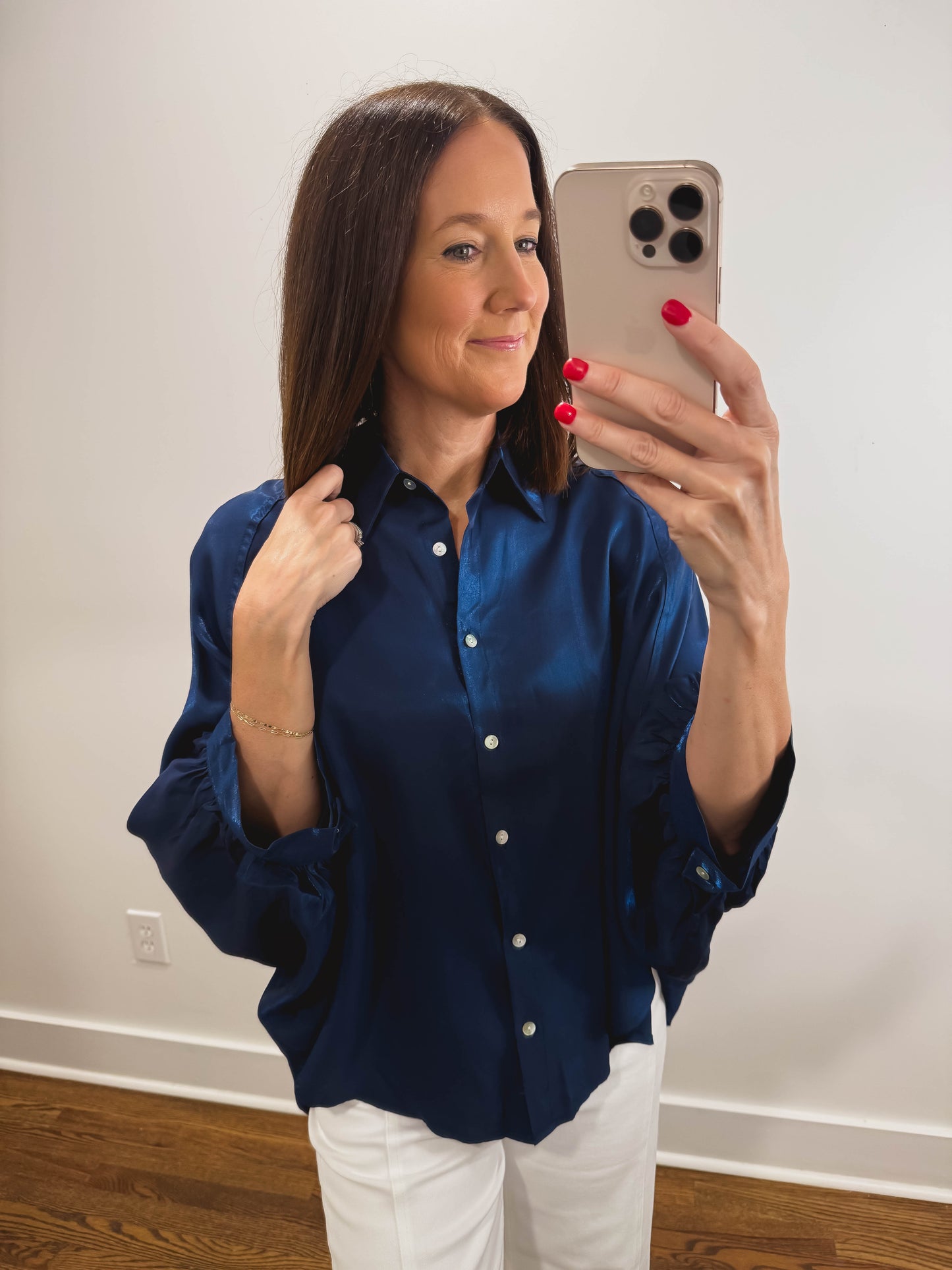The Golden Hour Blouse in Blue