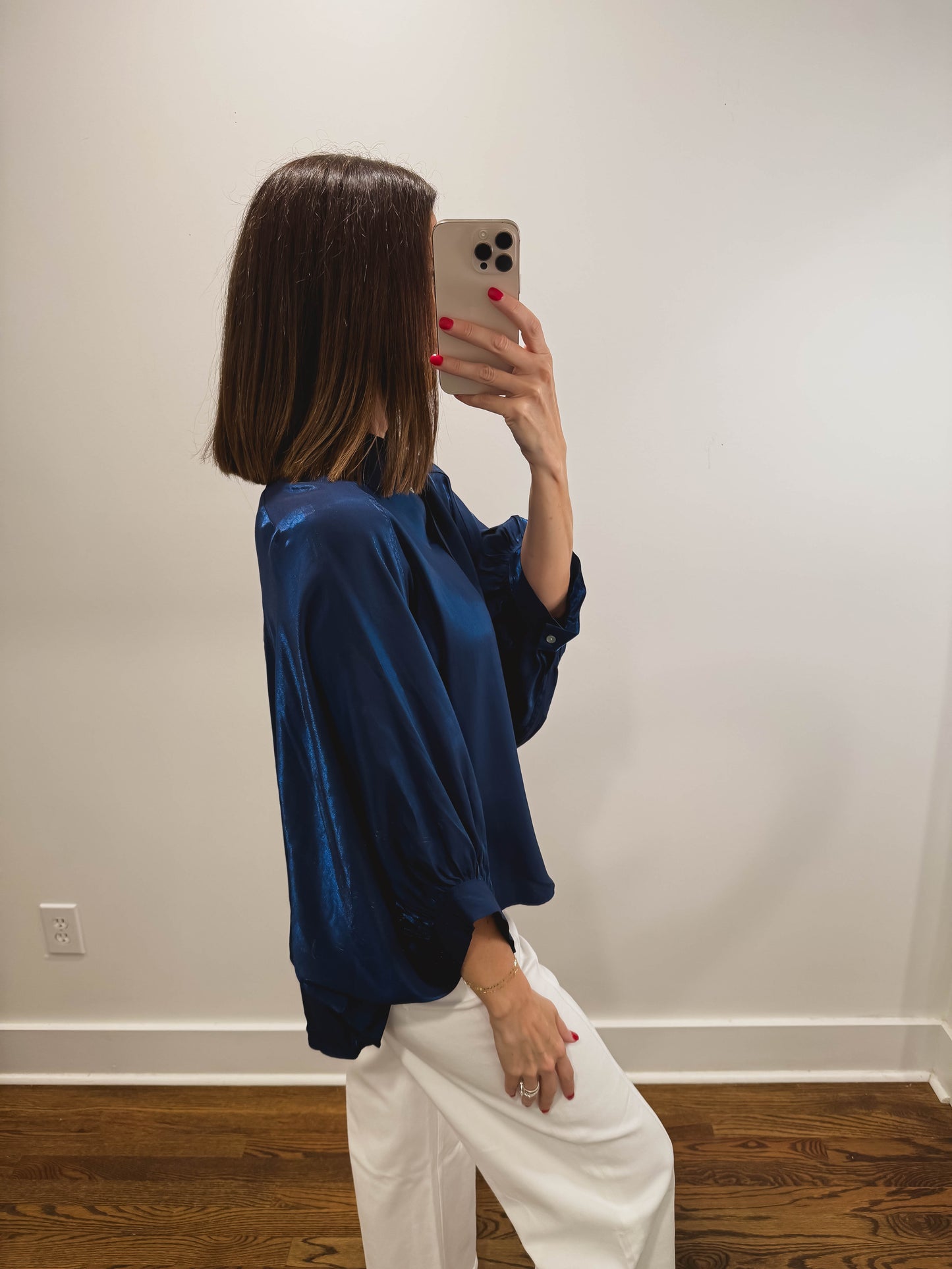 The Golden Hour Blouse in Blue