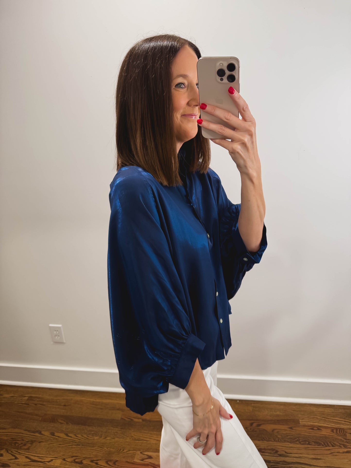 The Golden Hour Blouse in Blue